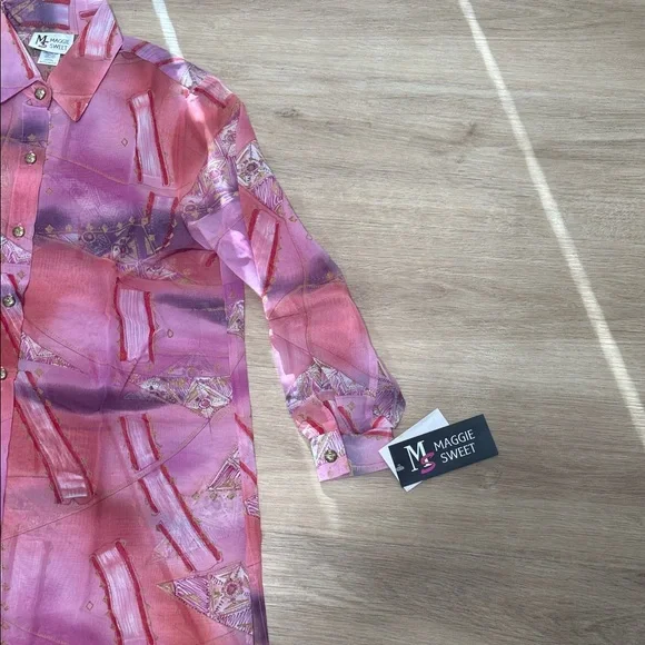 Maggie Sweet Pink and Purple Women's Dress - Picture 5 of 6